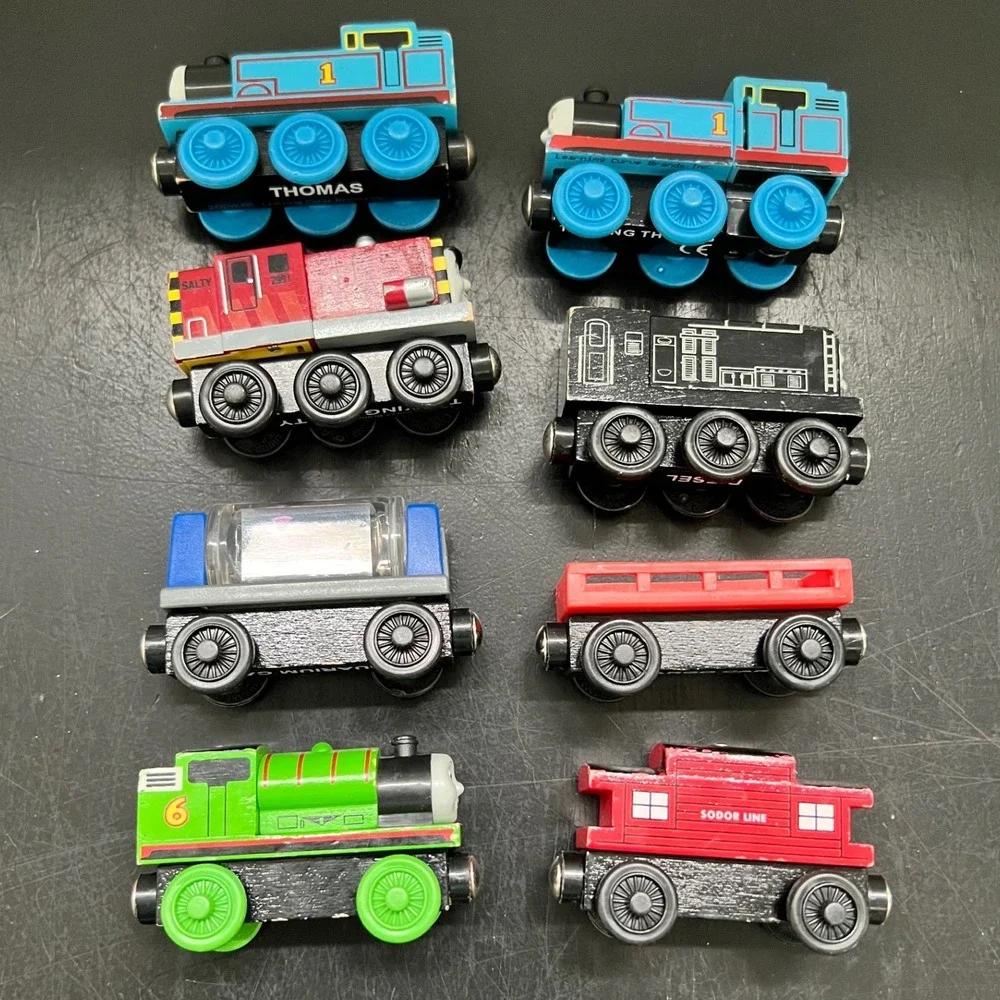 Learning Curve Thomas & Friends Wooden Railway Train Lot Multicolor 8pc Set